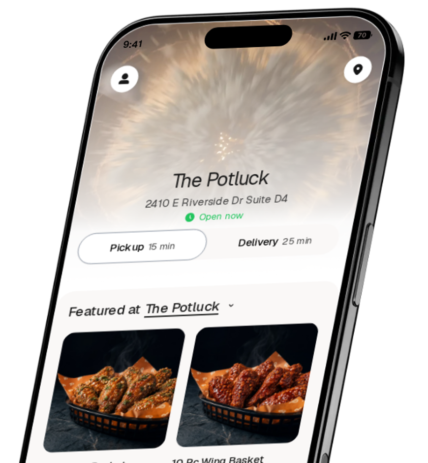 The Potluck app preview