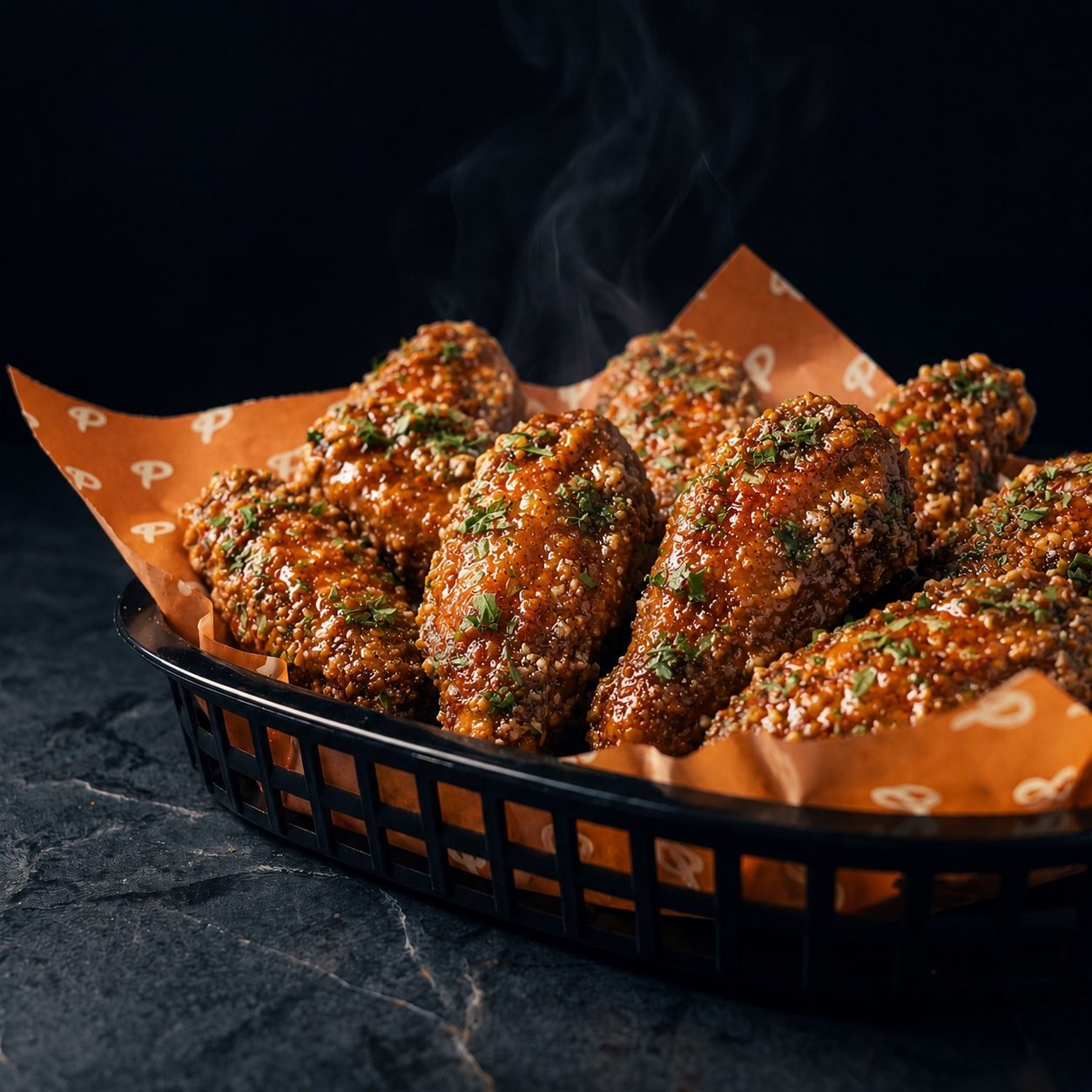 6 Pc Wing Basket.